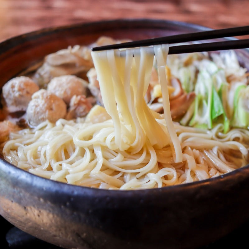 比内地鶏稲庭うどん鍋
