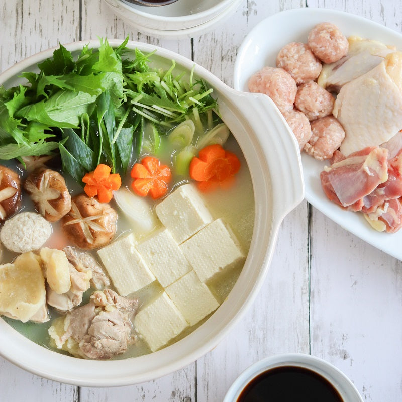 比内地鶏水炊き鍋