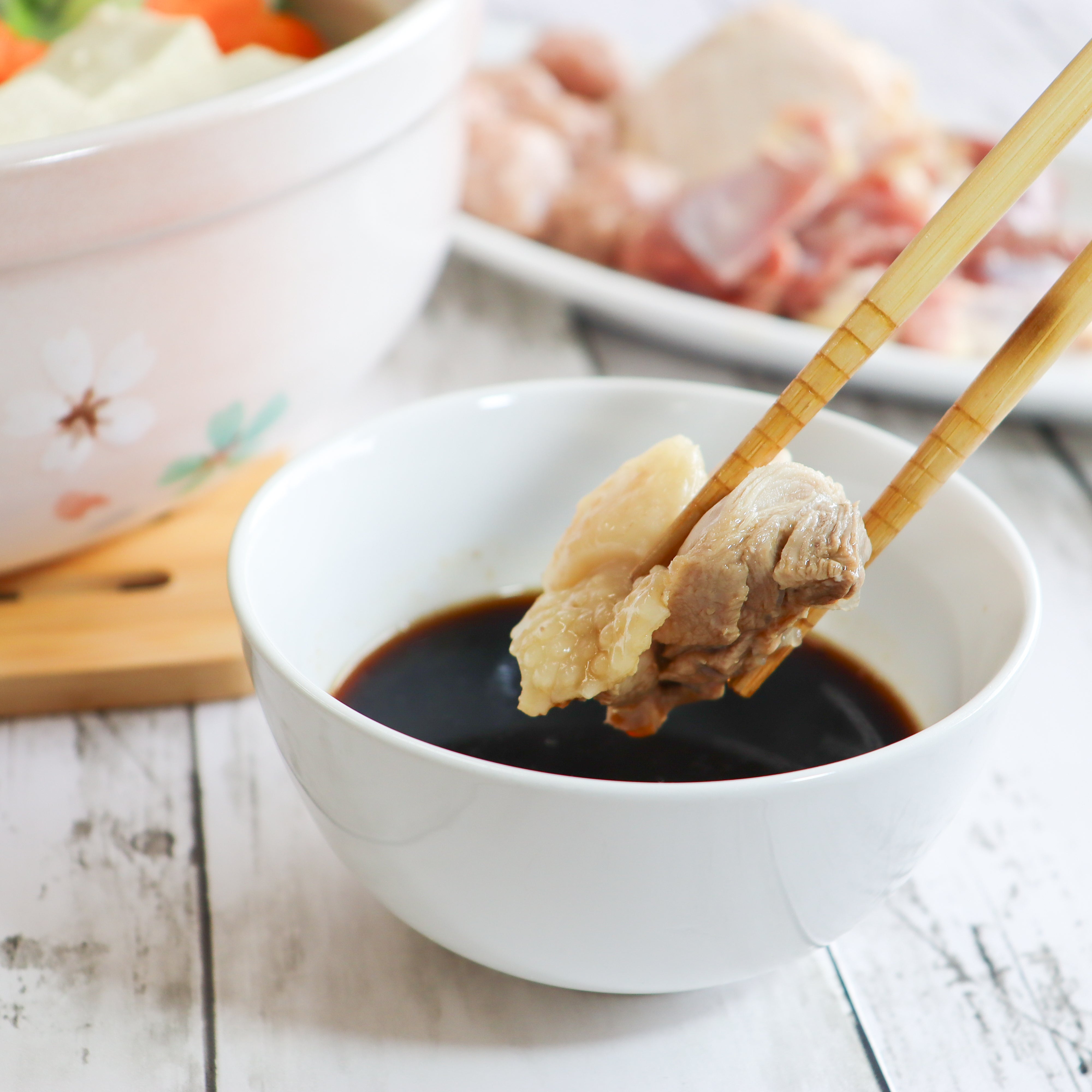 比内地鶏水炊き鍋