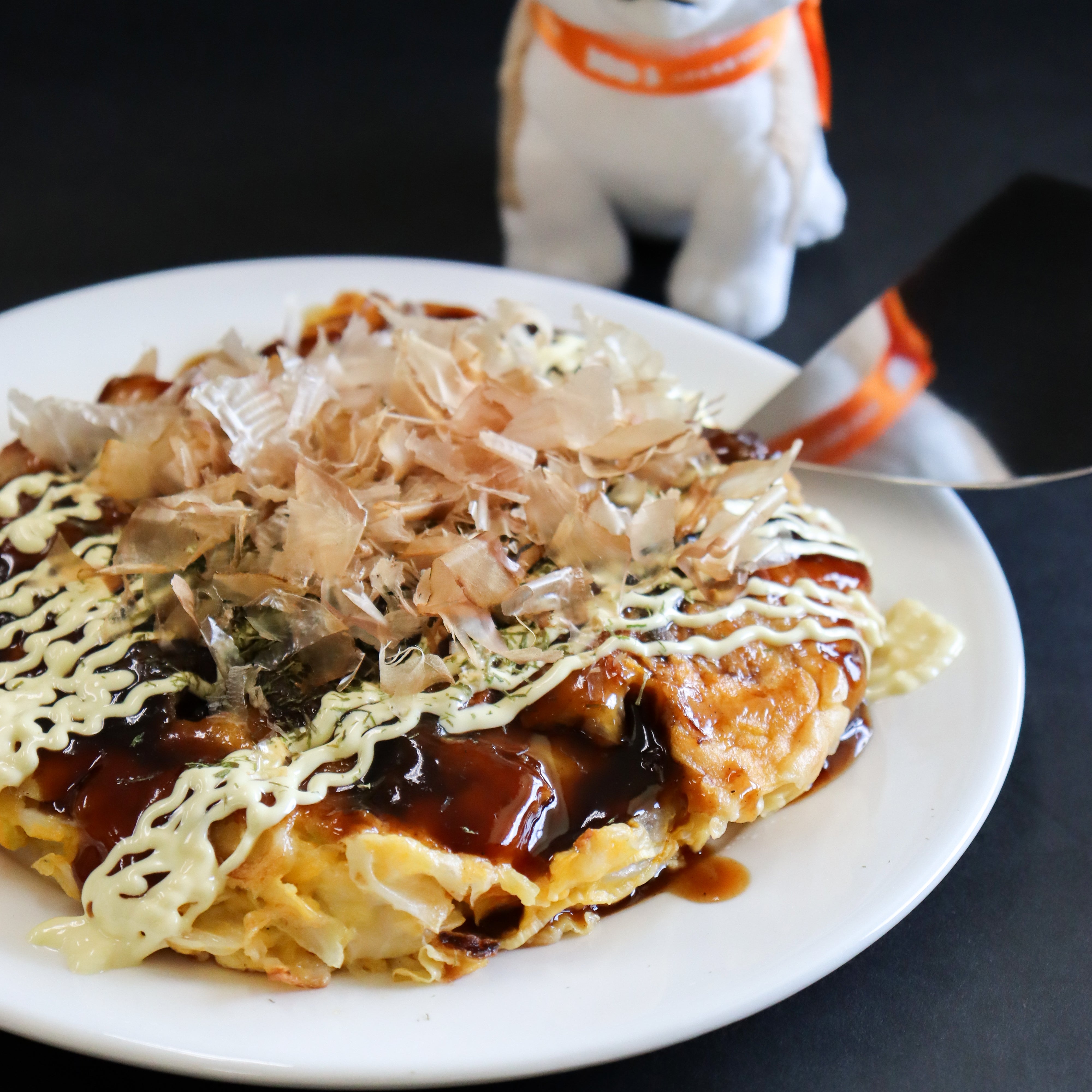 比内地鶏お好み焼き