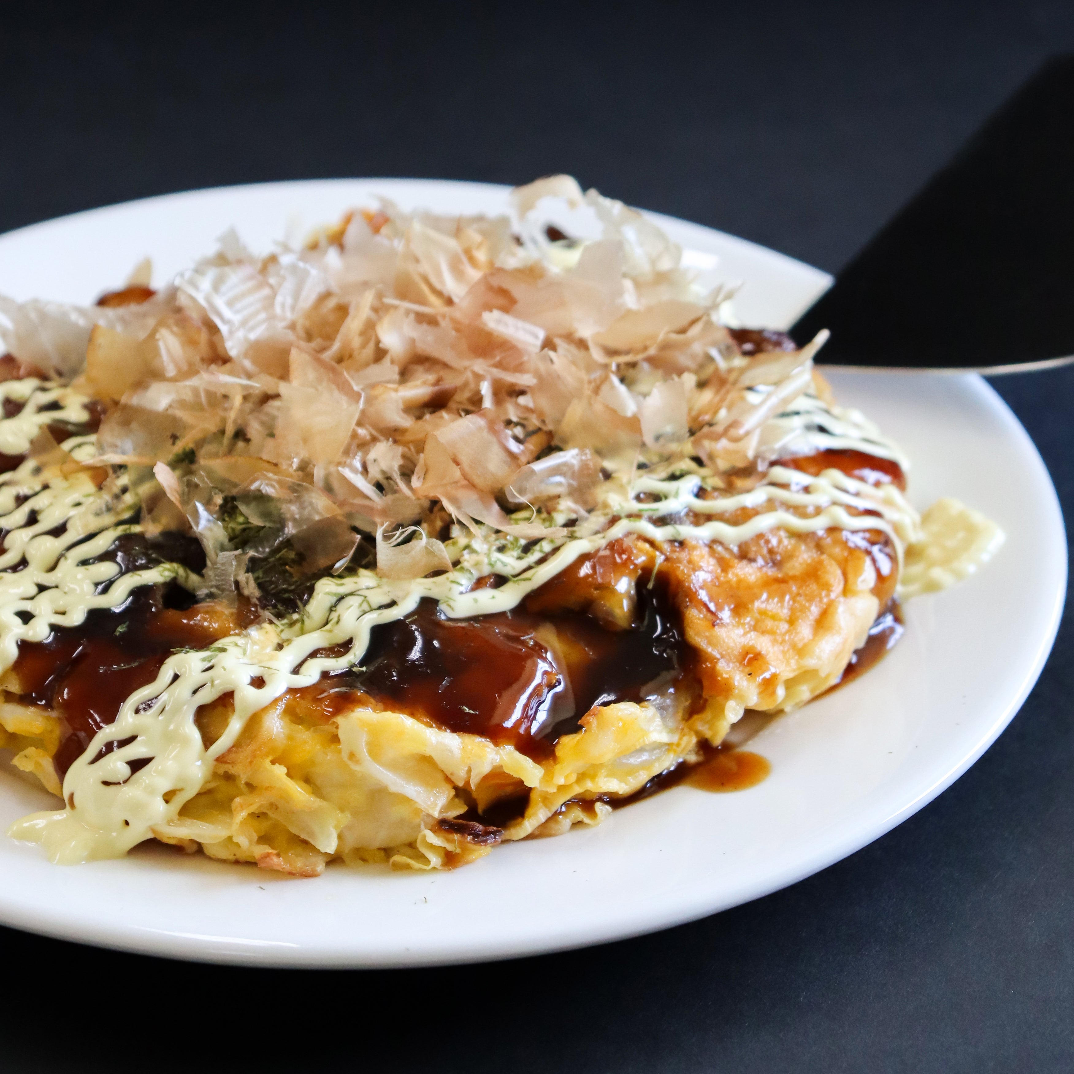 比内地鶏お好み焼き