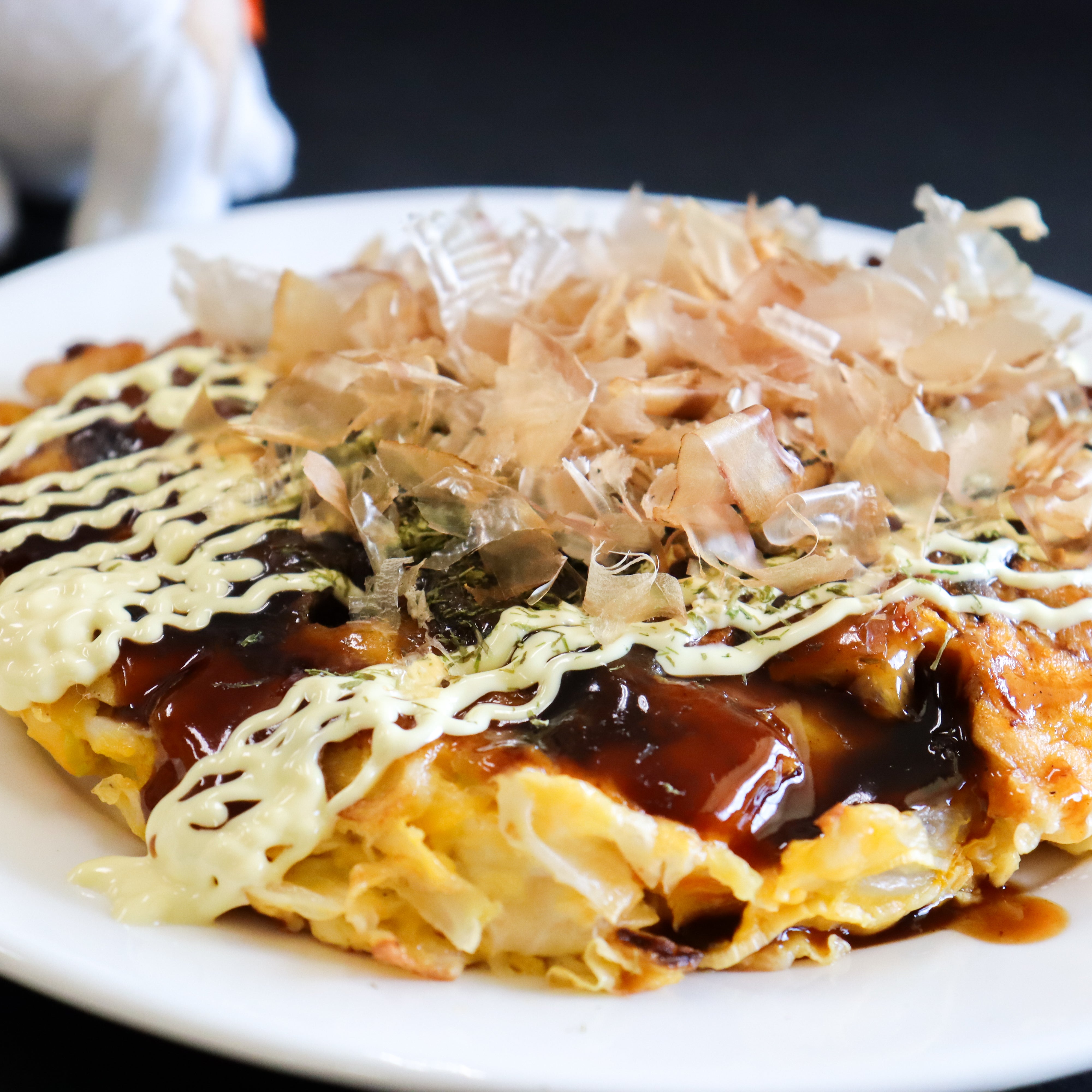 比内地鶏お好み焼き