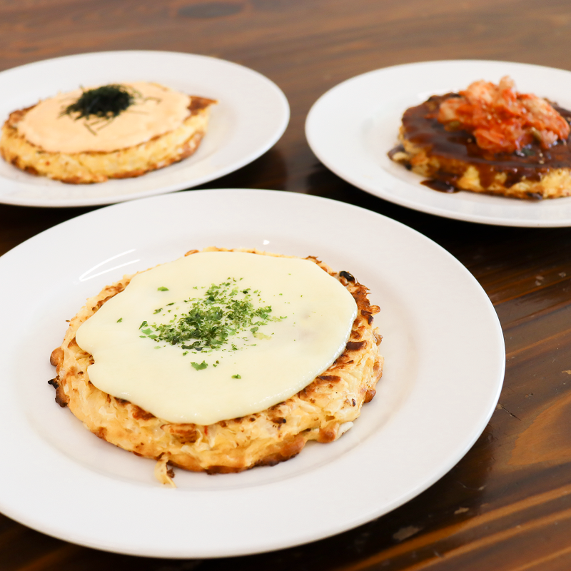 比内地鶏お好み焼き