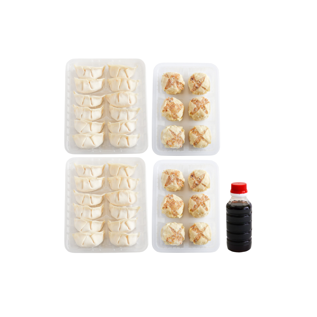 比内地鶏餃子・しゅうまいセット