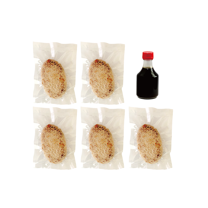 比内地鶏ハンバーグセット