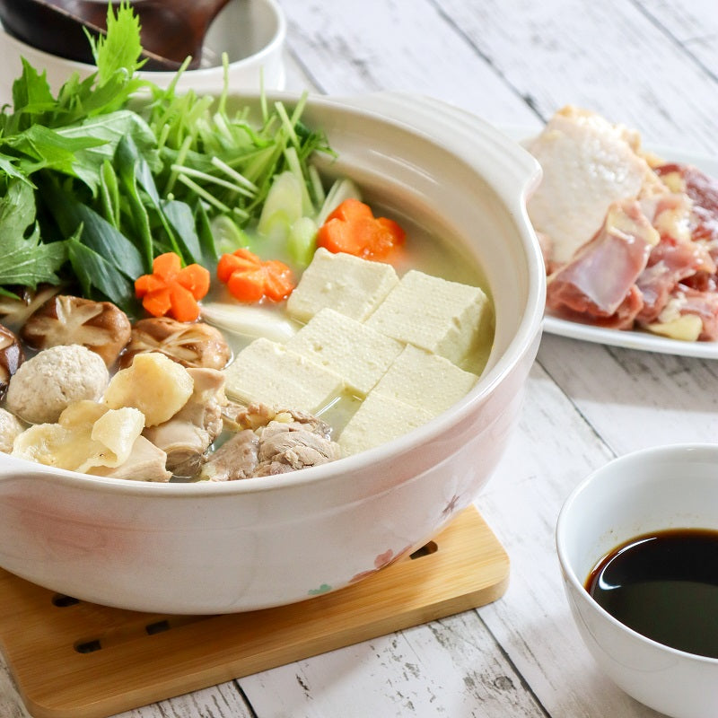 比内地鶏水炊き鍋